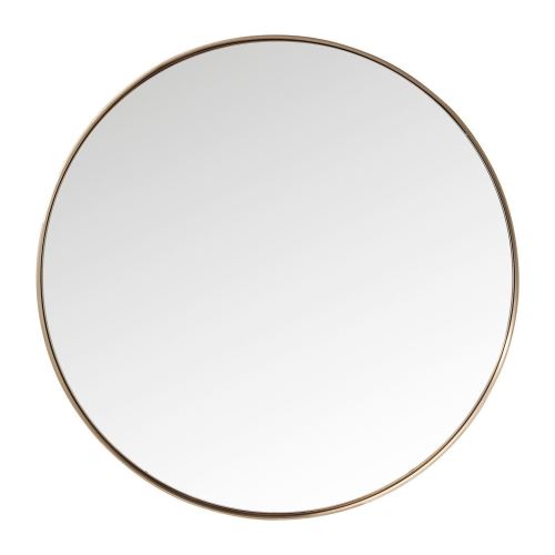 Miroir Curve rond cuivre 100cm Kare Design