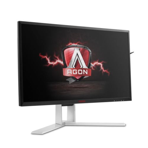 AOC Gaming AGON series AG271UG - LED-monitor - 27 (27 zichtbaar) - 3840 x 2160 4K - IPS - 300 cd/m² - 4 ms - HDMI, DisplayPort - luidsprekers - zwart, rood