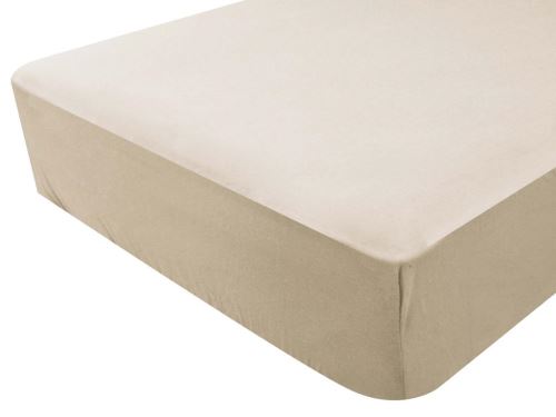 Drap housse jersey bébé en coton 70x140 cm JERSYLOR nougat