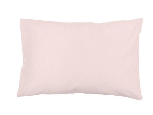 Taie d'oreiller rectangle US 50x75 cm en coton uni 57 Fils SOLEIL D'OCRE rose