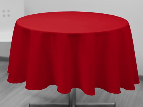 Nappe de table SOLEIL D OCRE Nappe anti-tches ronde 180 cm alix rouge, par soleil d'ocre