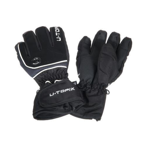 Gants de ski U-topik Noir Taille 14 ans