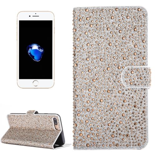 iPhone 8 Plus Housse Etui Cuir PU Doré Effet Goutte d'eau ALS42954