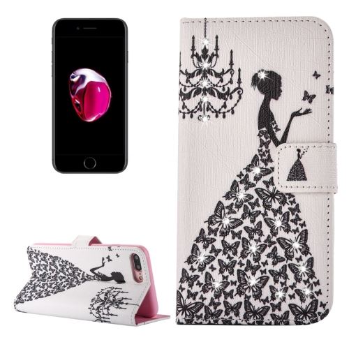 iPhone 8 Plus Housse Etui Cuir PU Bijoux ALS43002