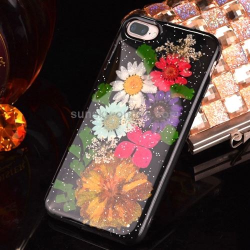 iPhone 8 Plus Coque Protection TPU Pétales de Fleurs ALS43010
