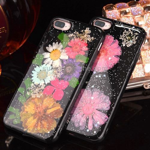 iPhone 8 Plus Coque Protection TPU Pétales de Fleurs ALS43013