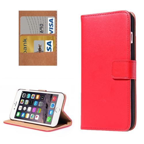 iPhone 8 Plus Housse Etui Cuir Rouge Horizontal ALS43062