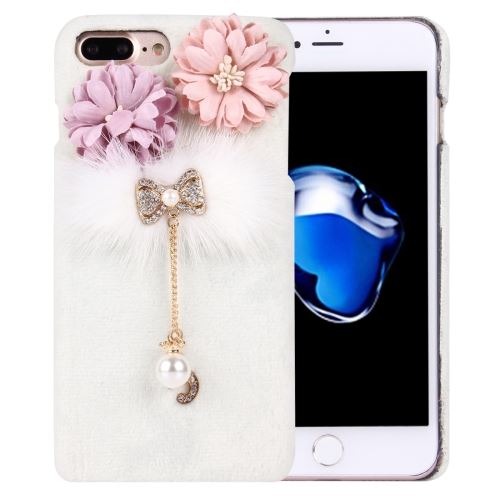 iPhone 8 Plus Coque Protection Plastique Blanc Bijoux ALS43118