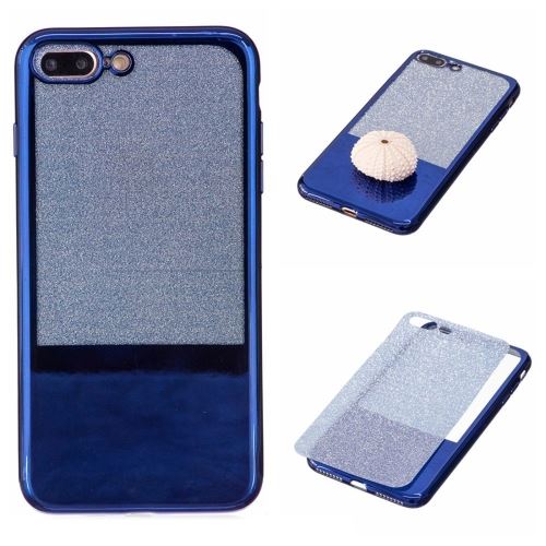 iPhone 8 Plus Coque Protection TPU Bleu Effet Miroir 7 ALS43365