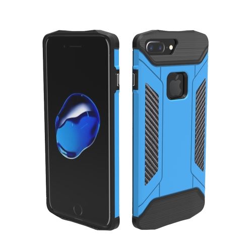 iPhone 8 Plus Coque Protection Plastique Bleu Combinaison 7 ALS43386