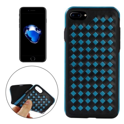 iPhone 8 Plus Coque Protection TPU Bleu Texturé 7 ALS43406