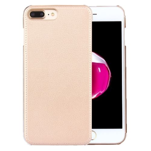 iPhone 8 Plus Housse Etui Cuir PU Doré Arrière ALS43474