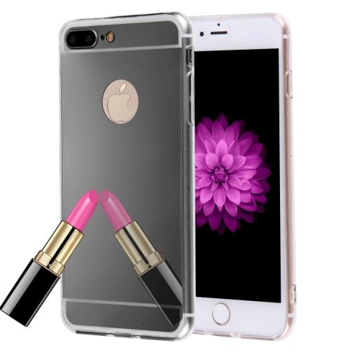 iPhone 8 Plus Coque Protection TPU Noir Effet Miroir ALS43477