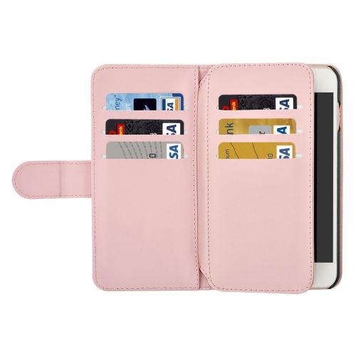 iPhone 8 Plus Housse Etui Cuir PU Rose Horizontal ALS43621