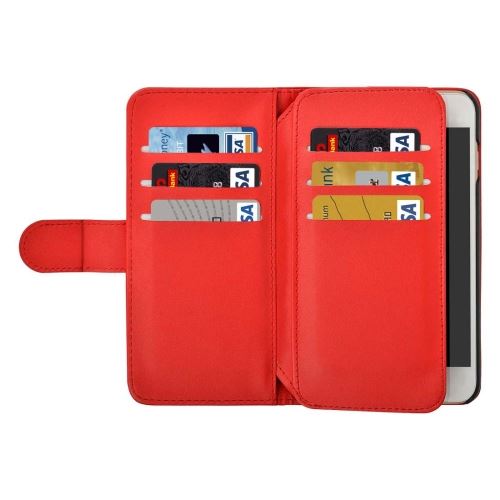 iPhone 8 Plus Housse Etui Cuir PU Rouge Horizontal 7 ALS43629
