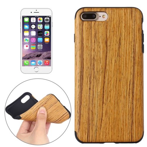 iPhone 8 Plus Coque Protection TPU Rose Effet Bois ALS43661