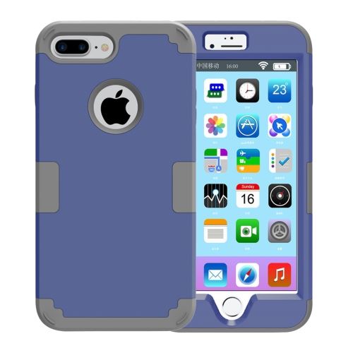 iPhone 8 Plus Coque Protection Plastique Bleu Combinaison ALS43681
