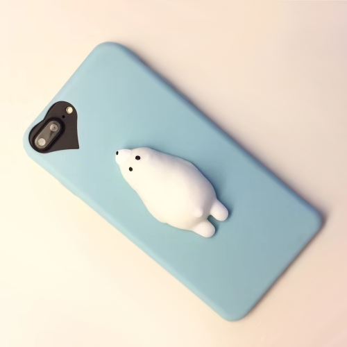 iPhone 8 Plus Coque Protection TPU Bleu Ourson ALS43717