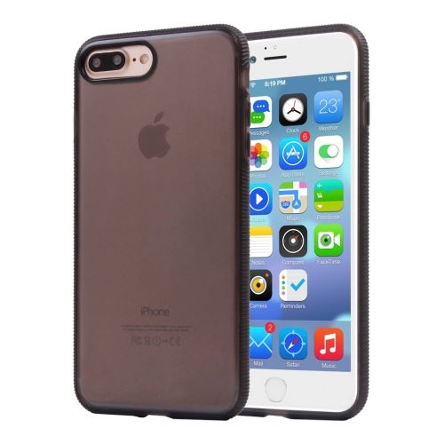 iPhone 8 Plus Coque Protection Plastique Noir Effet givré ALS41977