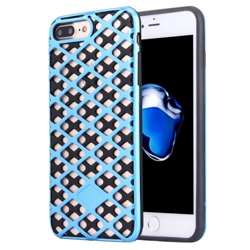 iPhone 8 Plus Coque Protection Plastique Bleu Effet Armure ALS41989