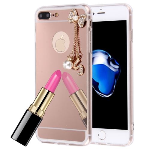 iPhone 8 Plus Coque Protection TPU Rose Effet Miroir ALS42006