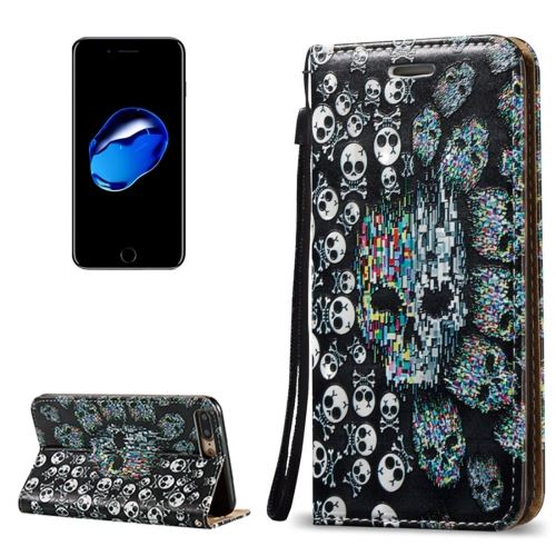 iPhone 8 Plus Housse Etui Cuir PU D Squelette ALS42009
