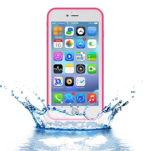 iPhone 8 Plus Coque Protection Plastique Magenta Effet Bijoux ALS42026