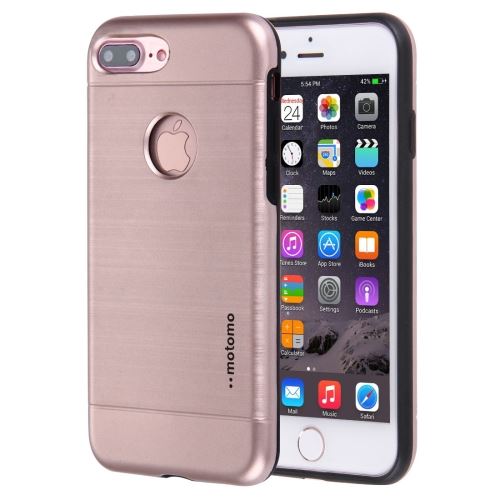 iPhone 8 Plus Coque Protection TPU Rose Effet brossé ALS42149