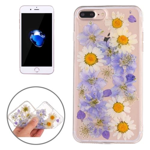 iPhone 8 Plus Coque Protection TPU Transparent Imprimé Fleurs coloré ALS42194
