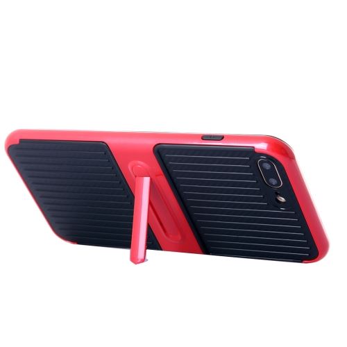 iPhone 8 Plus Coque Protection Plastique Rouge Combinaison Support ALS42234