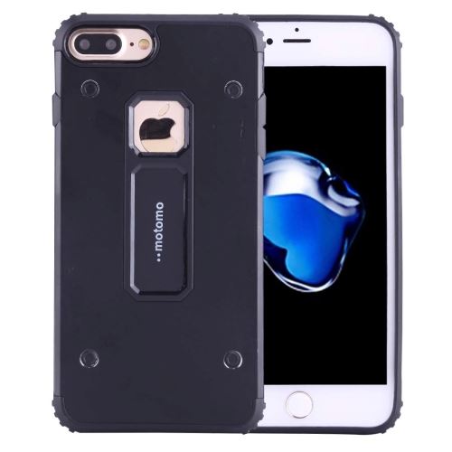 iPhone 8 Plus Coque Protection TPU Noir Combinaison Effet Métal ALS42249