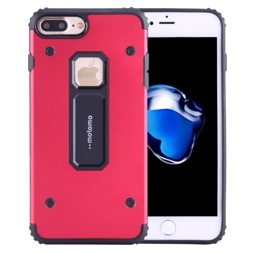 iPhone 8 Plus Coque Protection TPU Rouge Combinaison Effet Métal ALS42254
