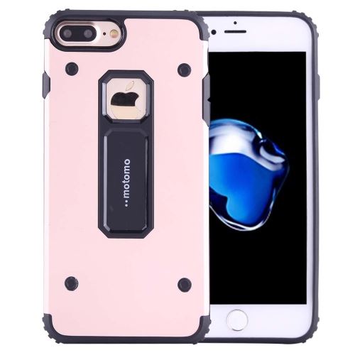 iPhone 8 Plus Coque Protection TPU Rose Combinaison Effet Métal ALS42257