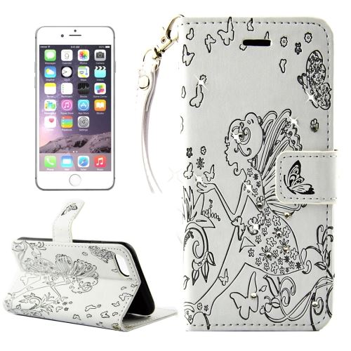 iPhone 8 Plus Housse Etui Cuir PU Blanc Bijoux ALS42269