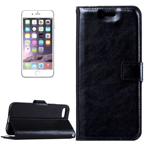 iPhone 8 Plus Housse Etui Cuir PU Noir Texture Peau ALS42277