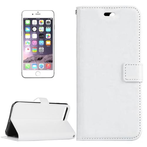 iPhone 8 Plus Housse Etui Cuir PU Blanc Texture Peau ALS42289