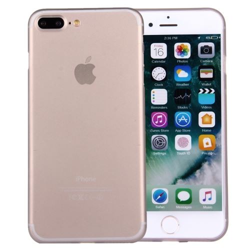 iPhone 8 Plus Coque Protection Plastique Gris Effet givré ALS42329