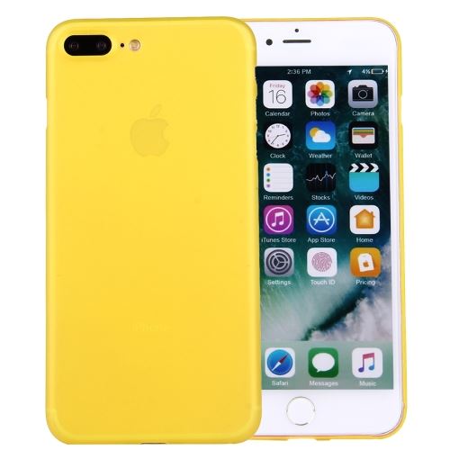 iPhone 8 Plus Coque Protection Plastique Jaune Effet givré ALS42334