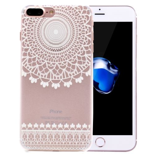 iPhone 8 Plus Coque Protection Plastique Transparent Fleurs ALS42653