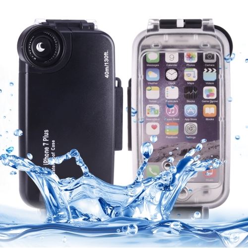 iPhone 8 Plus Coque Protection Plastique Noir Resiste Eau 7 ALS42698