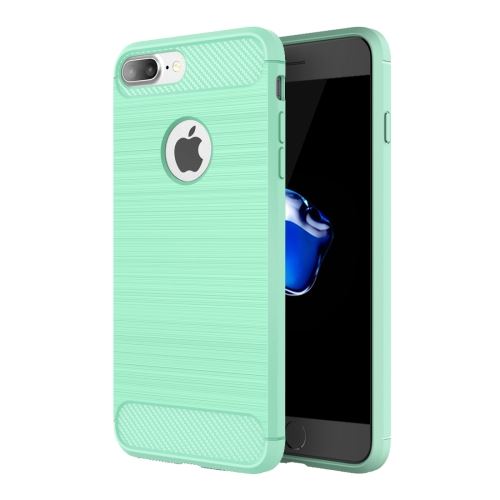 iPhone 8 Plus Coque Protection TPU Vert Effet brossé Texturé ALS42702
