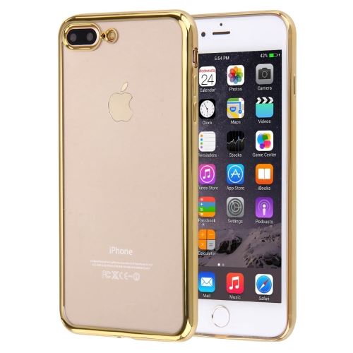 iPhone 8 Plus Coque Protection TPU Doré Electroplating ALS42710