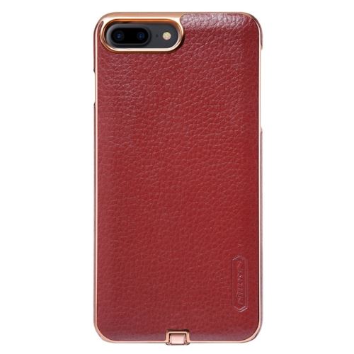 iPhone 8 Plus Coque Protection Plastique Rouge Texture Litchi ALS42742