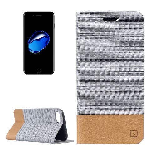 iPhone 8 Plus Coque Protection TPU Gris texture Tissus ALS42758