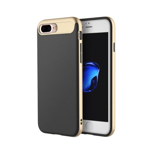 iPhone 8 Plus Coque Protection Plastique Doré Combinaison Texturé Rock ALS42798