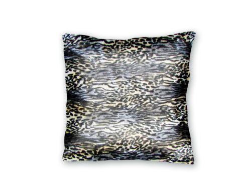 Coussin 40x40 cm réf. PEAU c./ Brousse - Traces d'Afrique