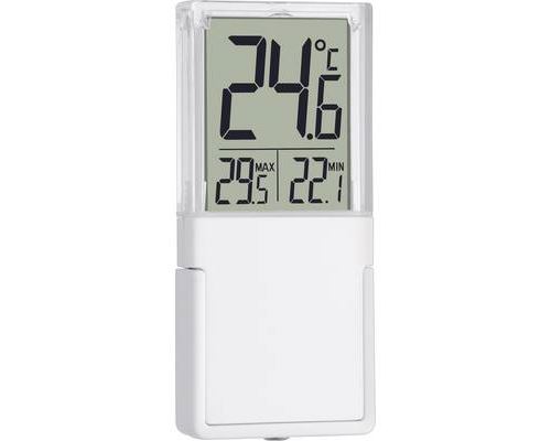 Thermomètre de fenêtre Vista argent