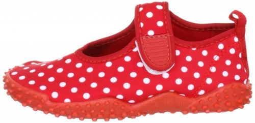 Playshoes chaussures d'eau à pois filles rouge/blanc