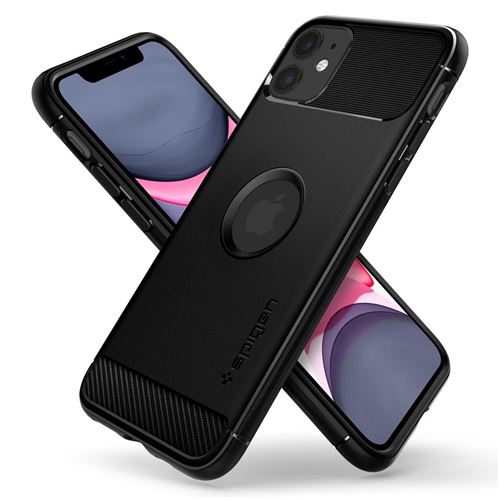 Coque Spigen Rugged armor noir pour Iphone 11