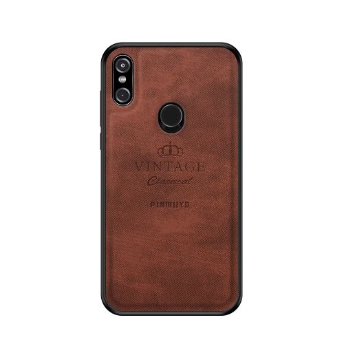 Coque en TPU série honorable hybride marron pour votre Motorola One Power/P30 Note